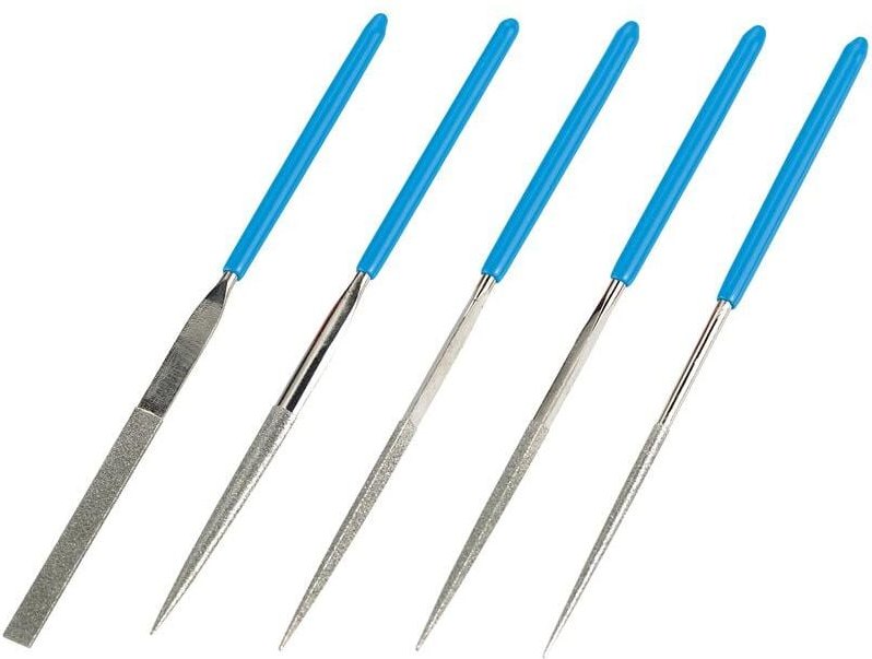 Set mit 12 Diamant-Nadelfeilen 140 mm Fervi l012