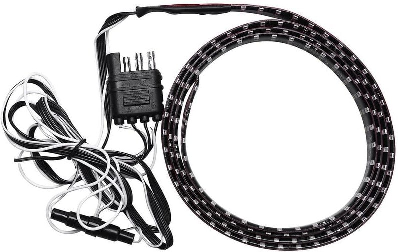 Woosien - 60 Zoll dreireihiger LKW-LED-Streifen-Lichtbalken mit Rückwärtsbrems-Blinker für Pickup-SUV