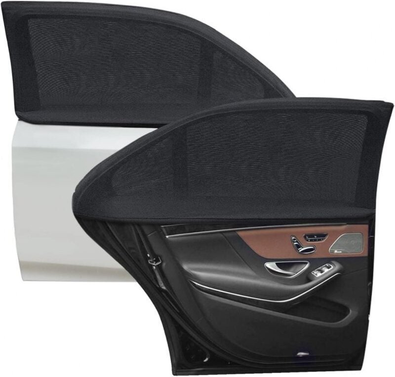 ZVD- Baby-Auto-Sonnenschutz, 4-teilige Autosocken, maximale UV-Beständigkeit, geeignet für die meisten Autos mit selbstk...