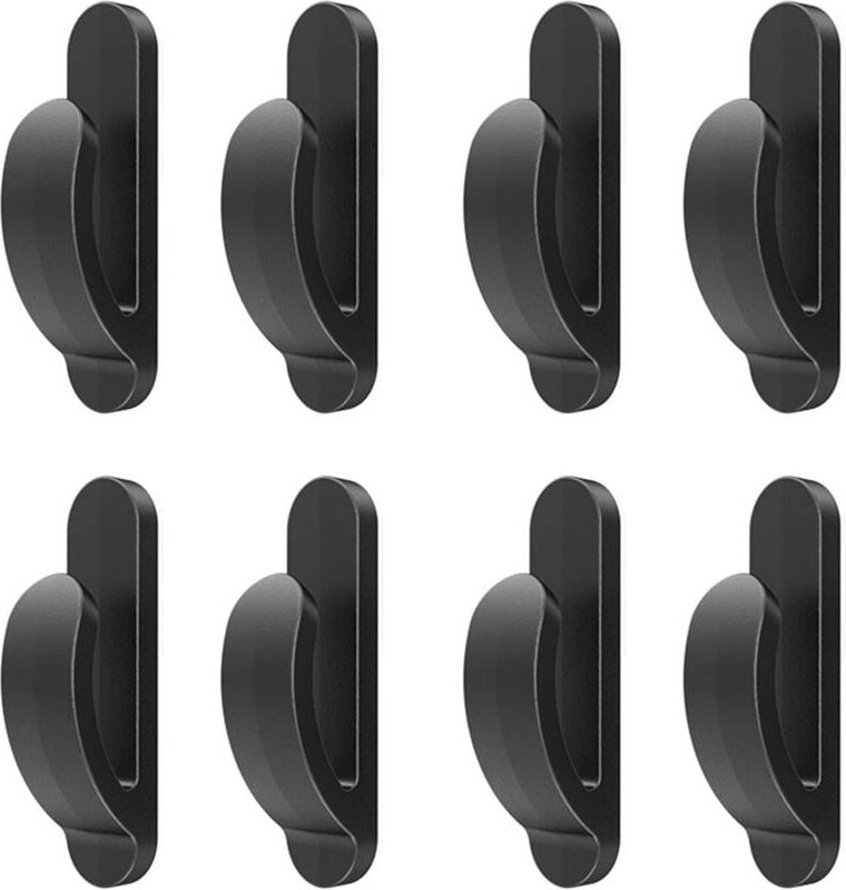 CCYKXA Schwarz 8 Stück Selbstklebende Autohaken Multifunktionale Aufbewahrungshaken Auto Mini Selbstklebende Haken, für ...