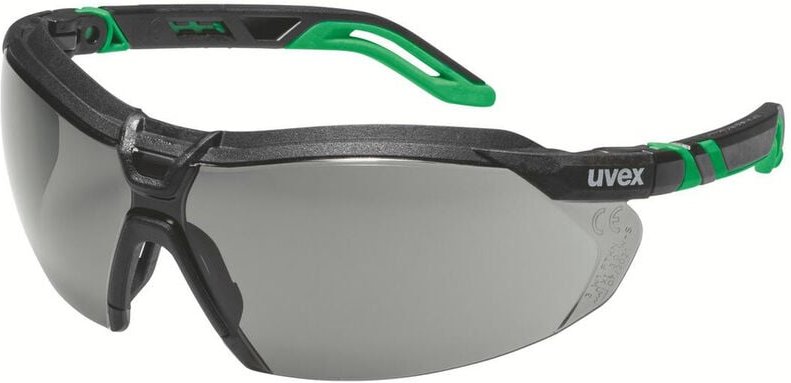 uvex i-5 9183041 Schutzbrille Schwarz, Grün