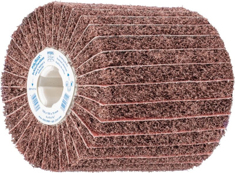 44641108 polinox Vlies-Schleifwalze pnz ø 100 x 100 mm Keilnut 19 mm a 80/M für Feinschliff & - Pferd
