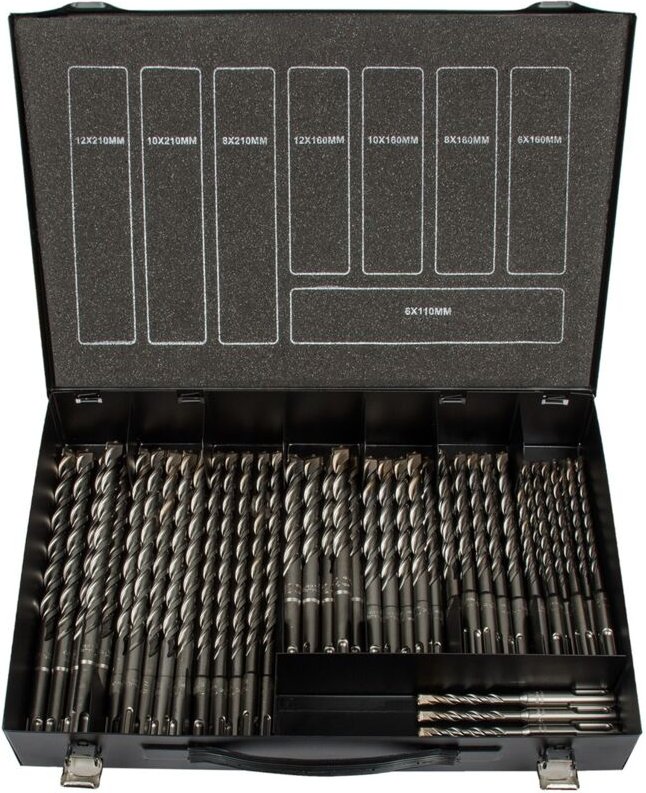 PROJAHN Hammerbohrer Rocket 3 SDS-plus, 50tlg im Koffer, Ø 6-12mm, 110-210mm