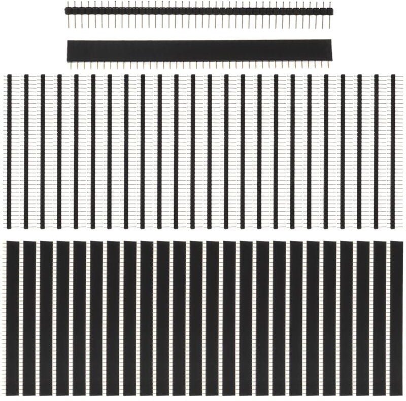 Stiftleiste, männlich und weiblich, Stiftleiste, Leiterplattenlötstifte, weibliche Stiftleiste, Lötstifte, 2,54 mm, 40 S...