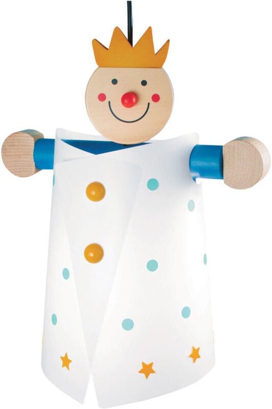 Niermann - Süße Kinderzimmerlampe, Pendelleuchte Kunststoff/Holz, Design lampenprinz