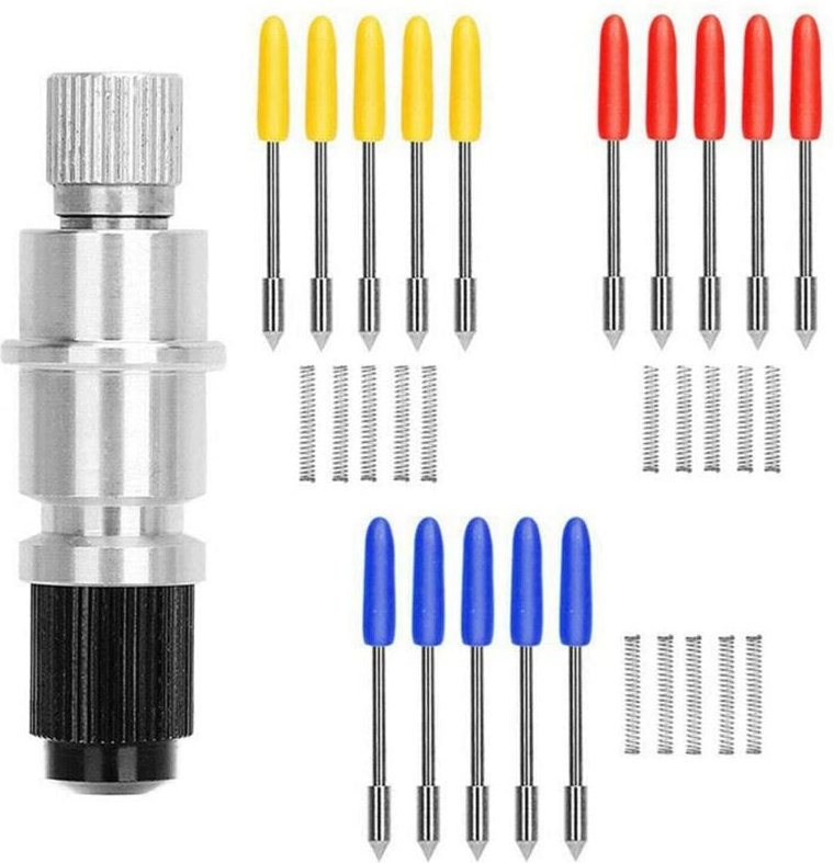 30 StüCke 30/45/60 Grad Klinge Vinylschneider Plotter Schneiden Klingen für CB09 CB09U Graphtec mit Klingenhalterbasis