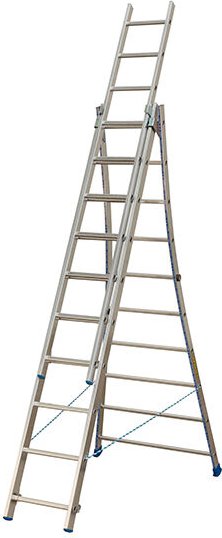 Mehrzweckleiter 3x10 Sprossen - Aufgeweiten Länge 6.50m - 213310