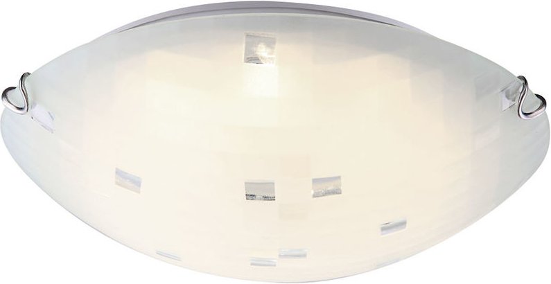 Globo - led Decken Lampe Glas Ess Zimmer Beleuchtung Chrom Flur Strahler Leuchte weiß 4041463