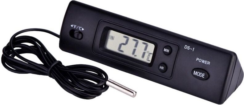 Yoouyida - Digitale LCD-Temperatur, elektronisches Thermometer, Temperaturfühler, kabelgebundener Sensorfühler für Kühls...