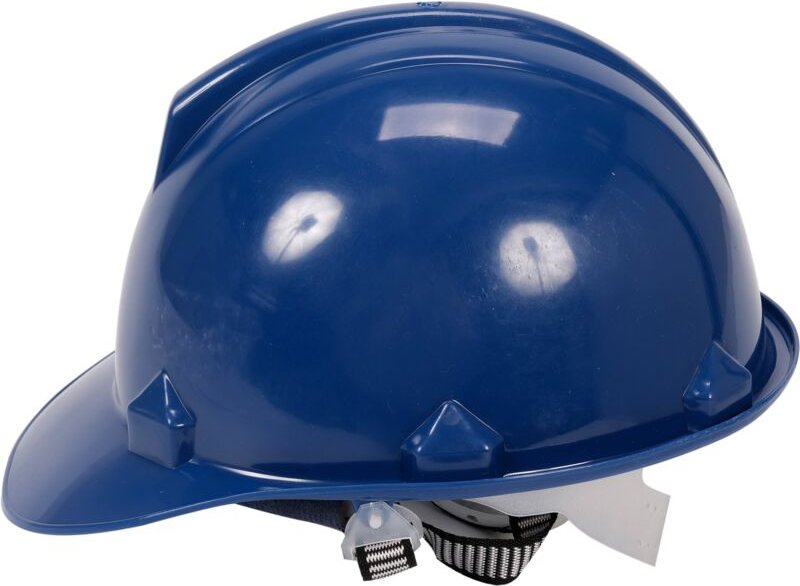 Blauer Schutzhelm aus HDPE mit Pinlock-Verschluss