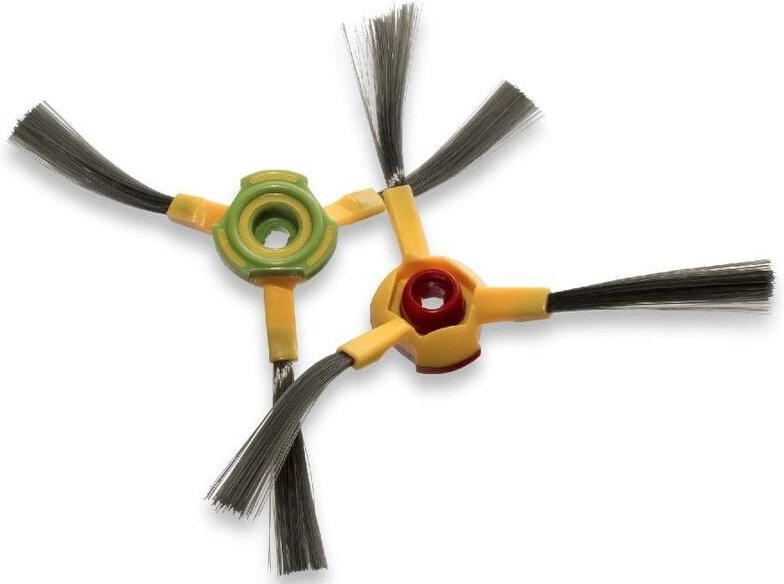 vhbw 2x Seitenbürste kompatibel mit Ecovacs Deebot D73, D76, D77 Saugroboter - Reinigungsbürsten Set, links/rechts, schw...