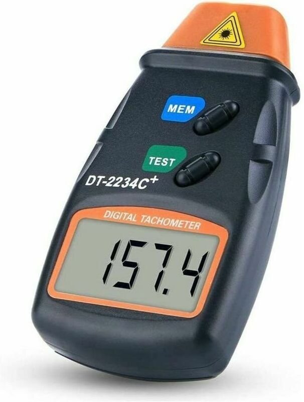 Shining House - Digitaler Drehzahlmesser, berührungsloser Drehzahlmesser, digitaler LCD-Drehzahlmesser, Drehzahlbereich ...