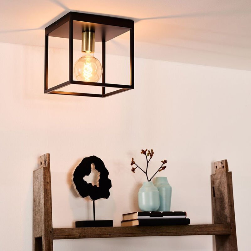 Ruben - Deckenleuchte - 1xE27 - Schwarz - Lucide