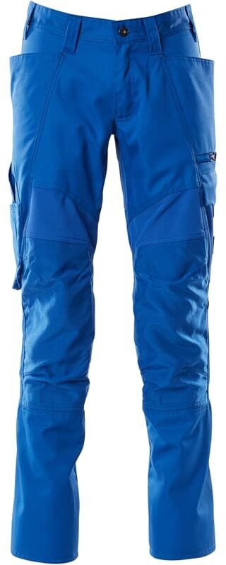 Arbeitshose Stretch Zones 18579 leichte Bundhose mit Cordura Knietaschen, Farbe: Azurblau - 91, Größe: 48 - Mascot