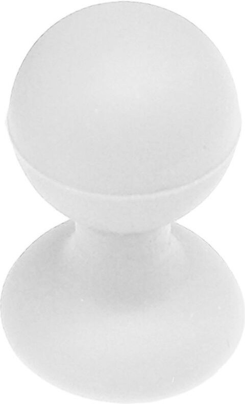 Silikon-Telefonhalter mit Saugnapf und rundem Kopf, weiß
