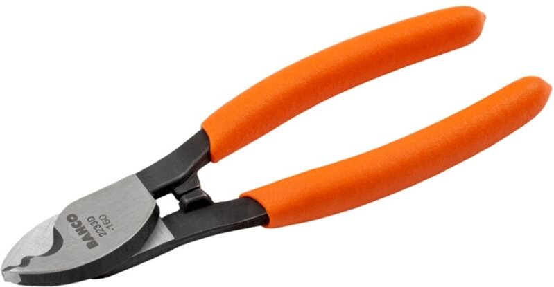 Bahco Kabelschneider mit PVC-beschichteten Griffen für Cu- und Al-Kabel 200 mm Industrieverpackung
