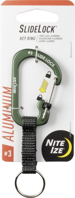 NITE Ize Schlüssel-Karabiner NI-CSLAW3-08-R6 Oliv 1 St.