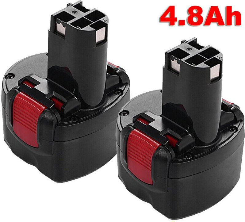 Pdstation - 9,6V 4,8Ah Ni-MH Ersatzbatterie für Bosch psr 960 BAT048 BAT100 BAT119 2607335272 2607335461 gsr 9,6VE-2 psr...