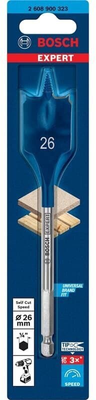 Bosch - Flachfräsbohrer Expert Selfcut Speed, Ausführung: 2608900323, 26x152mm