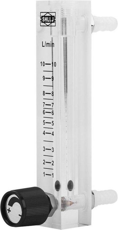 Gasdurchflussmesser, 1-10 lpm Durchflussmesser Durchflussmesser mit Regelventil für Sauerstoff/Luft/Gas