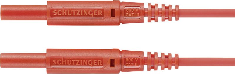Schützinger - msfk A301 / 0.5 / 100 / rt Messleitung Stecker 2 mm Stecker 2 mm Rot 1 St.