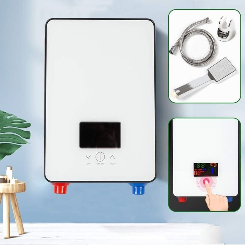 Thumbnail - Elektrischer Warmwasserbereiter ohne Tank 6500W 110V Warmwasserbereiter mit Digitalanzeige, bedarfsgesteuerter Duschwass...
