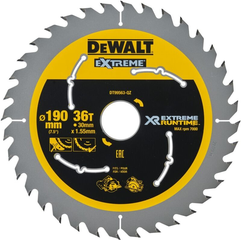 Banyo - DeWALT Zubehör - Sägeblatt Holz 190x30 mm, 36 Zähne DT99563