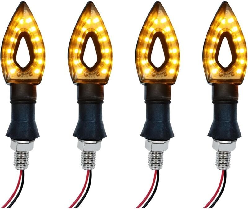 Thumbnail - 4-teiliges 12-V-LED-Blinkerlicht für Motorräder, universelles Vollmotorrad-Blinkerlicht, LED-Blinker mit fließendem Lich...