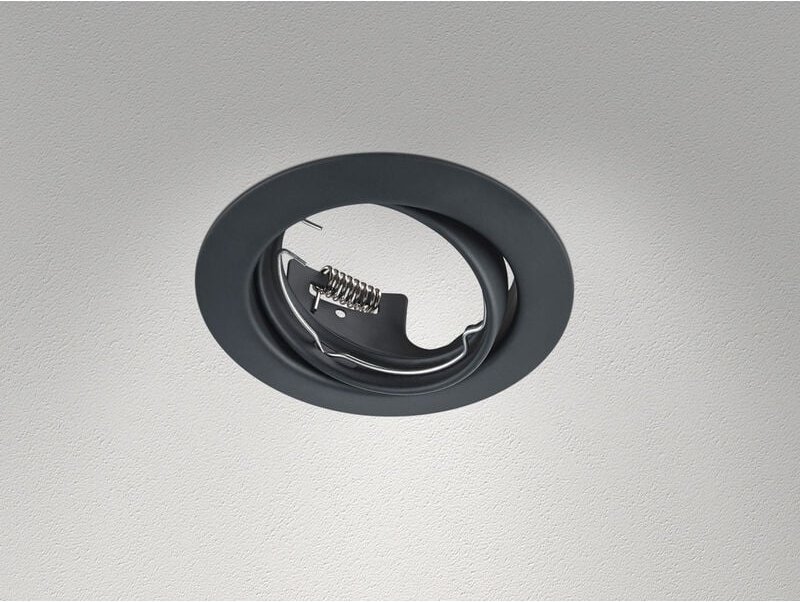 Trio Lighting - Runder Deckeneinbaustrahler jura ø 8,3cm schwenkbar in Schwarz matt GU10