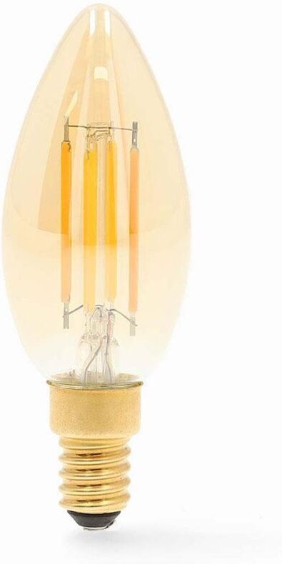 Nedis - Smartlife led vintage lampa wi fi e14 470 lm 49 w varm vit 1800 - 3000 k glas android ios ljus 1 st