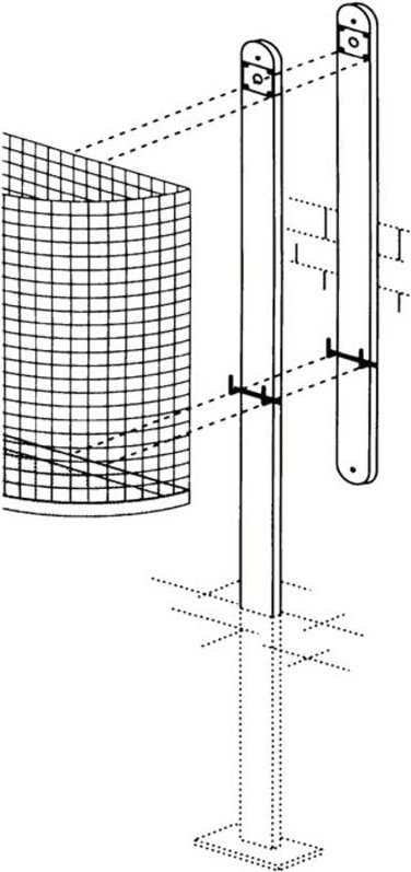 Befestigungsschiene f.Abfallkörbe STA