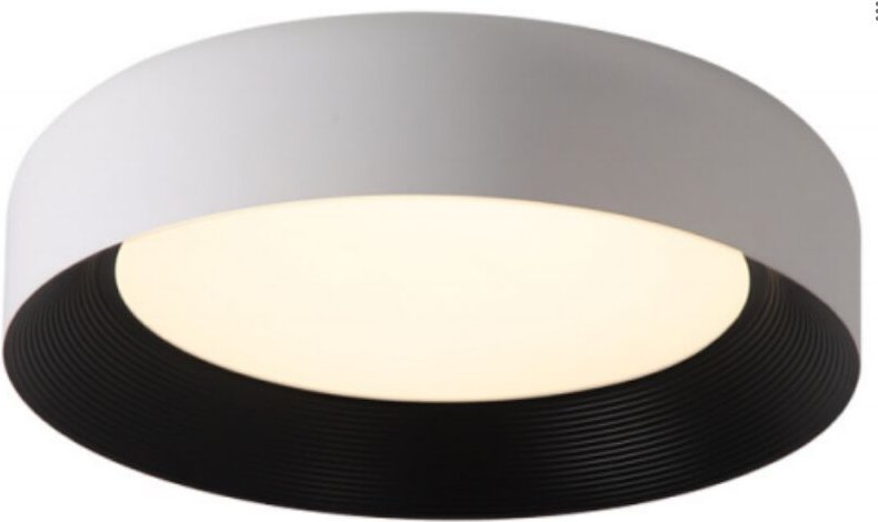 Rundo - Deckenleuchte 44cm 20W LED Weiß + Schwarz