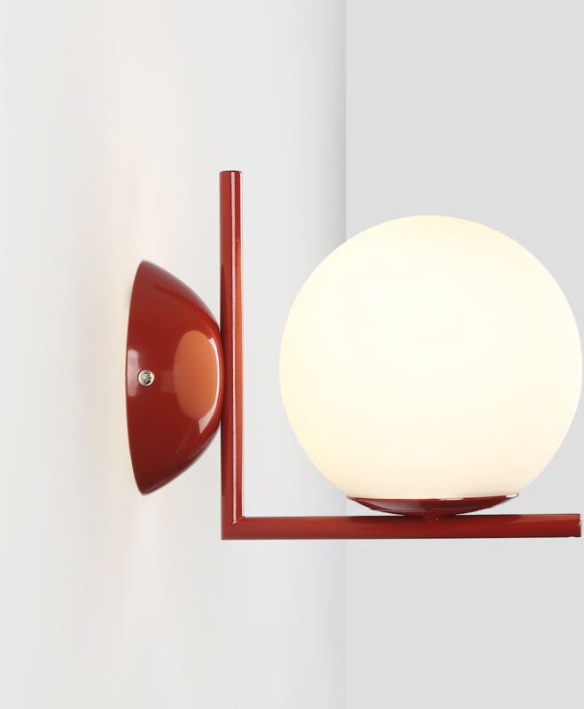 Wandlampe Glaskugel "ATOM" - E27 - Ø 15cm