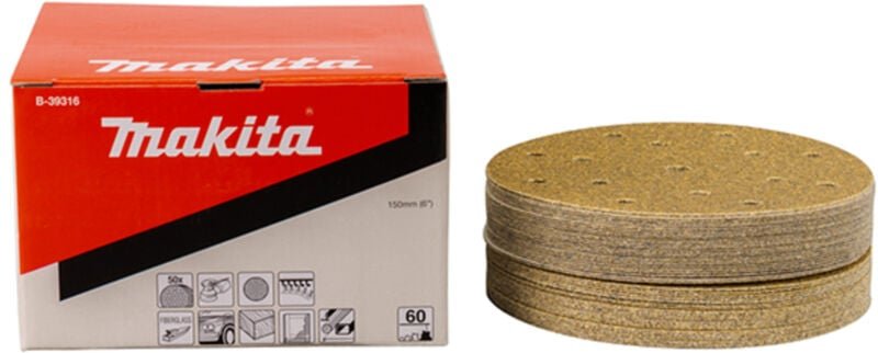 B-39316 Schleifkasten 150mm G60 50Stk - Makita
