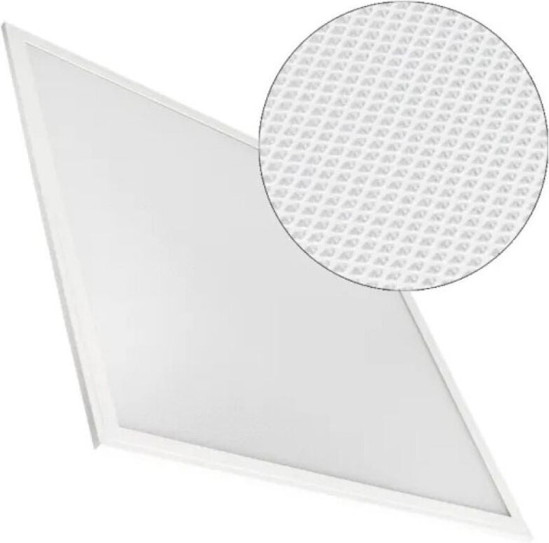 LED-Panel 40W 4000Lm 4200ºK 59,5x59,5x1,4cm UGR17 Treiber pro Weißer Rahmen 60.000H [HO-LP-40W-UGR17-OS-W