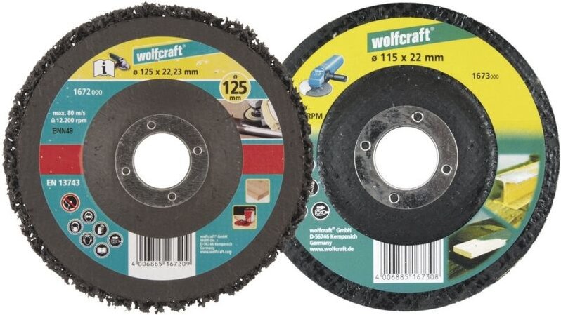 1 Universal-Reinigungssch. ø 115x22 mm - 1673000 - Wolfcraft