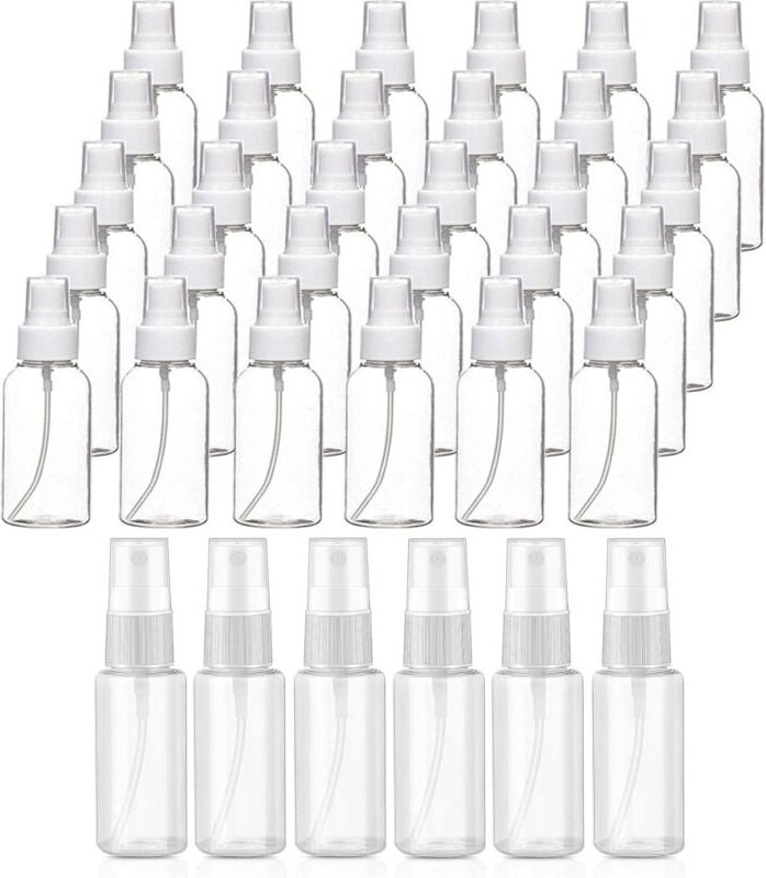 Satz der 35-Sprühflaschen Kleine 30 ml Mini für Plastikfüllung Parfüm Zerstäuber Leere Sprühflasche Parfüm Flasche Nachf...