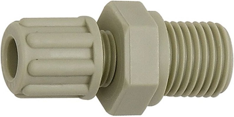 Gerade Einschraubverschraubung g 1/8 a., für Schlauch 8/10 mm, pp - Riegler