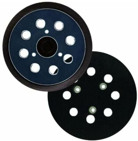 Schleifpad und Stützpad, 2er-Pack, 125 mm, 8-Loch-Exzenterschleifer, Schleifscheiben, kompatibel mit Makita M9204 BO5030...