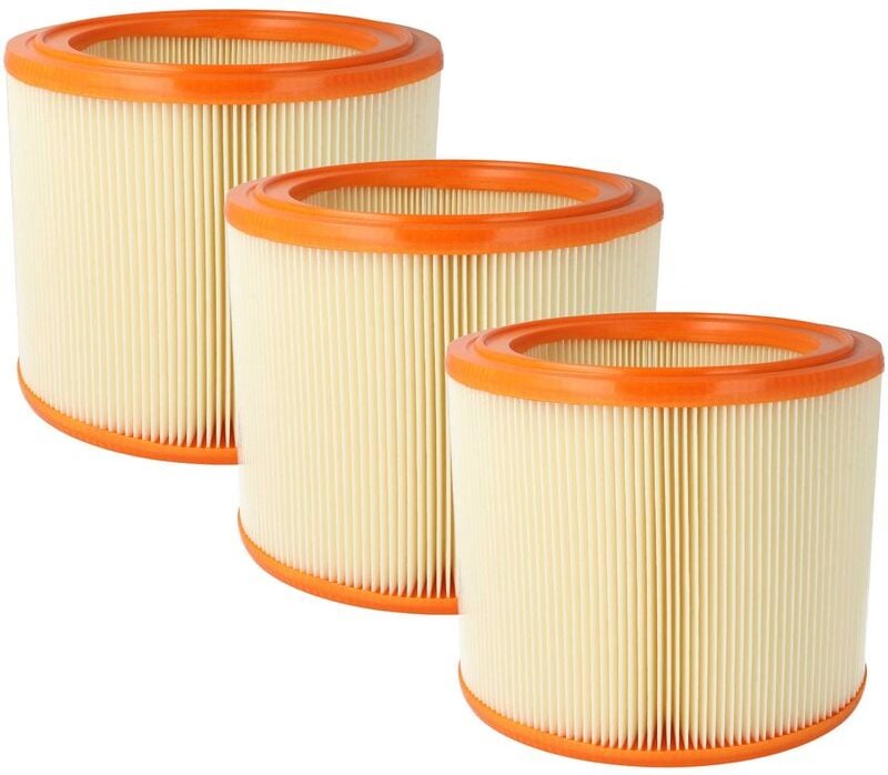 3x Lamellenfilter kompatibel mit Renfert Vortex ec 2 m Handstaubsauger - Vhbw
