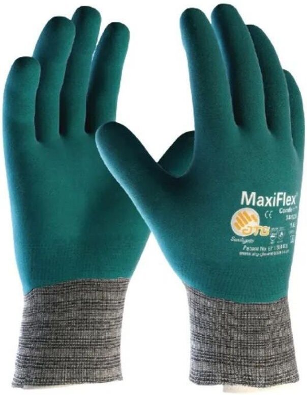 atg MAXIFLEX® COMFORT™ Handhandschuhe grau/türkis