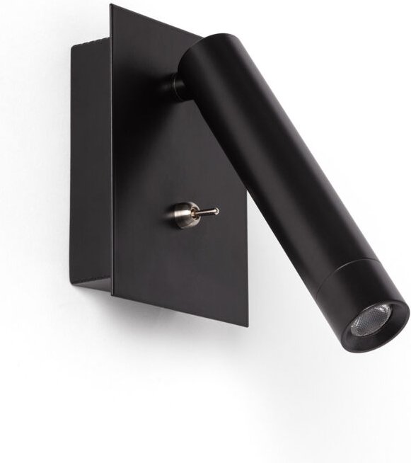 LED-Wandleuchte 2,5W Quadratisch Aluminium mit USB-Anschluss Gazny Mattschwarz