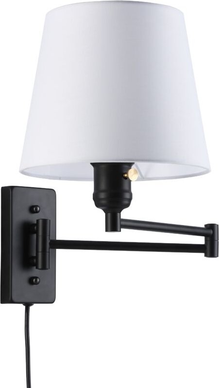 Barcelona Led - Wandleuchte "Clark"- mit Schwenkarm und Stecker - E27