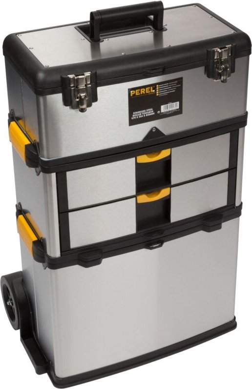 Werkzeugtrolley, rostfreier Stahl, Belastbarkeit 36 kg, Höhe 83 cm