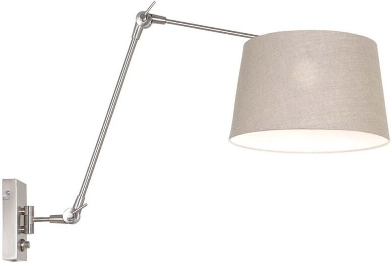 Wandleuchte - Prestige Chic - stahl - metall stoff - - Steinhauer