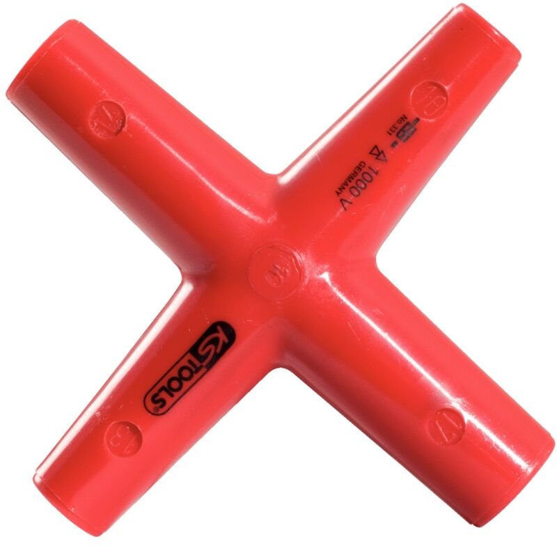Ks Tools Kreuzschlüssel mit Schutzisolierung, 11x13x14x17 mm