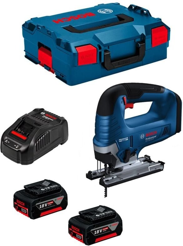 Stichsäge BOSCH GST 18V-125 B (2 x 5,0 Ah + GAL1880CV + L-Boxx 136)