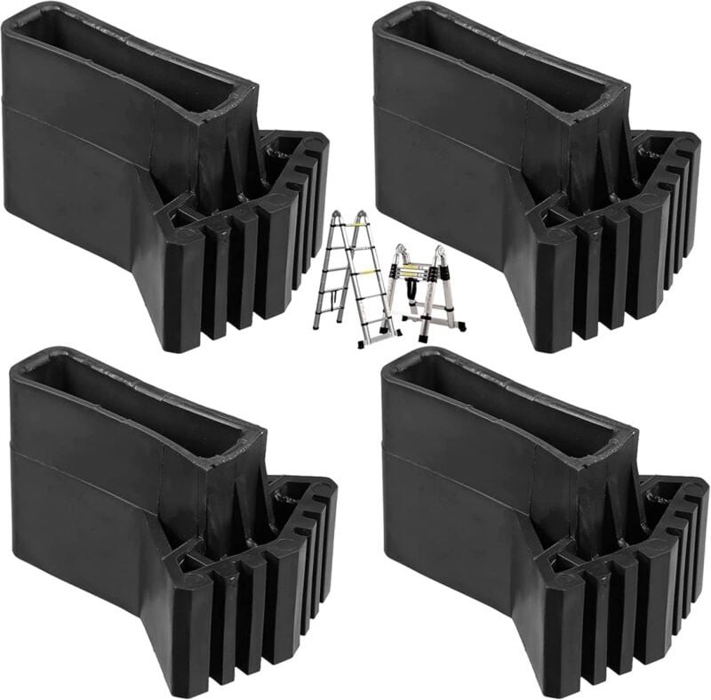 YMYNY Leiterfußabdeckungen, Füße, Verlängerungsleiterfüße, rutschfeste Leitergummipolster, Leiterersatzfüße, universelle...