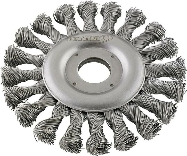 Rundbürste Stahldraht gezopft 115mm - Format