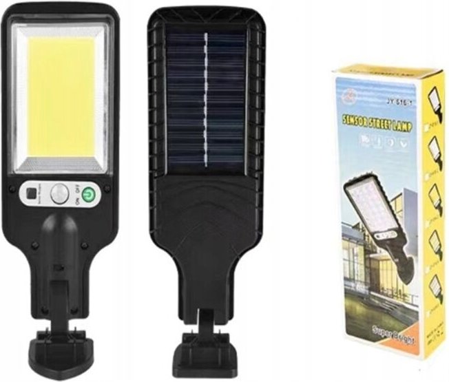 SOLAR-STRASSENLAMPE HAUS 117 LED COB 6 Stunden LEISTUNGSSTARKE Laterne
